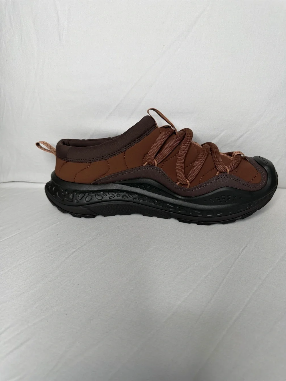 Men's HOKA ONE ONE Brown Two-Tone Athletic Sneakers
